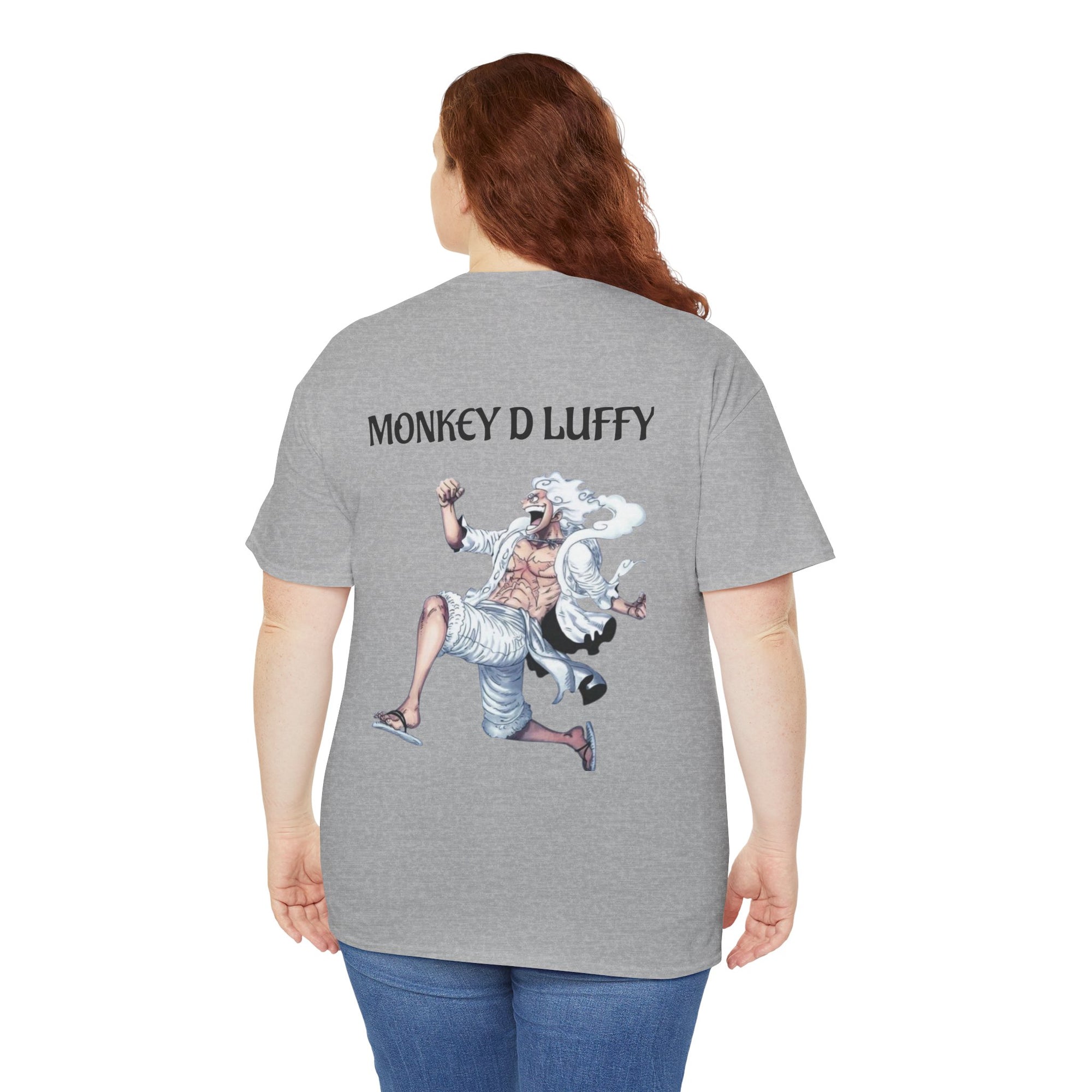 Anime T-Shirt - Monkey D Luffy Unisex Heavy Cotton Tee, Gift for Fans, Casual Style