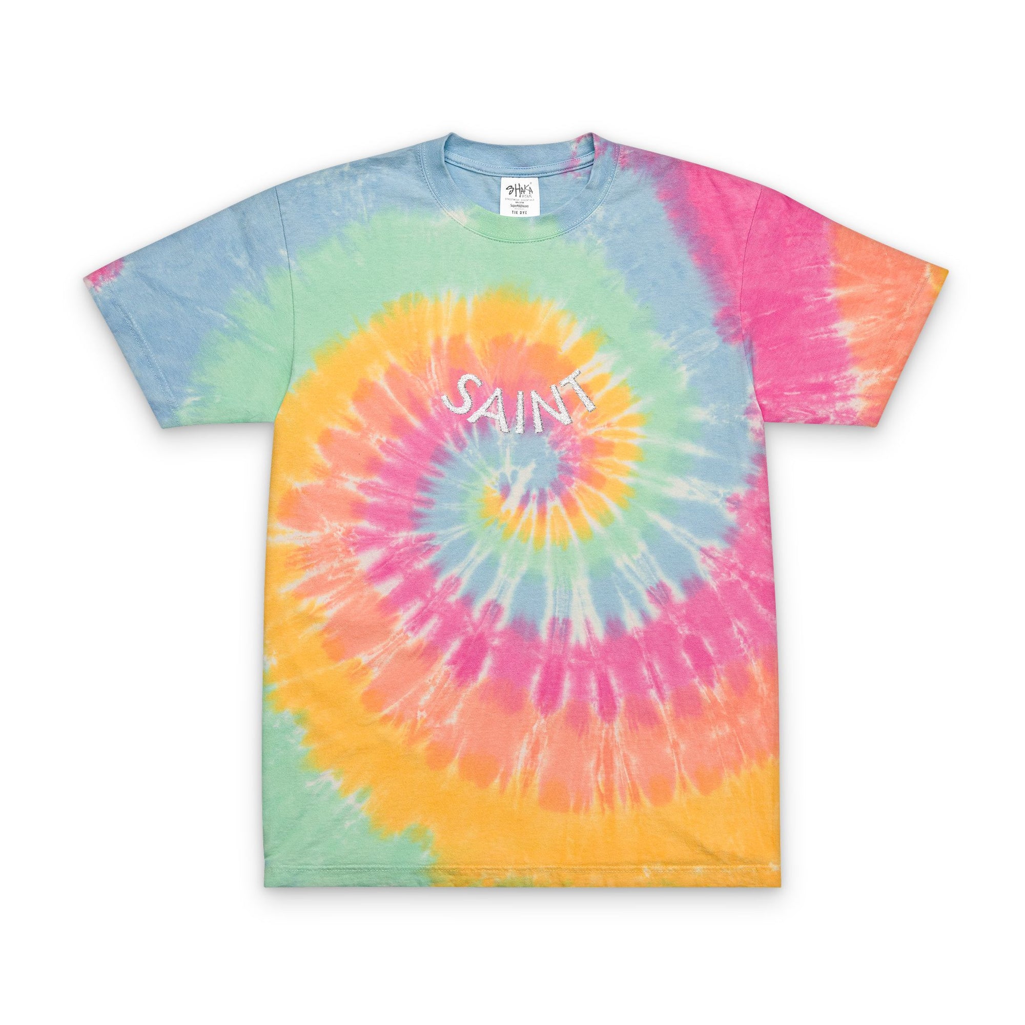 Tie-Dye T-Shirt - SAINT Embroidered, Relaxed Fit