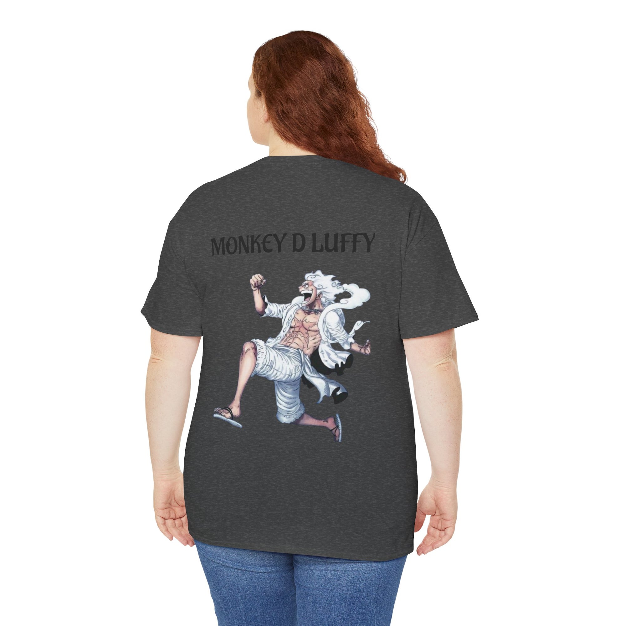 Anime T-Shirt - Monkey D Luffy Unisex Heavy Cotton Tee, Gift for Fans, Casual Style
