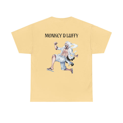 Anime T-Shirt - Monkey D Luffy Unisex Heavy Cotton Tee, Gift for Fans, Casual Style