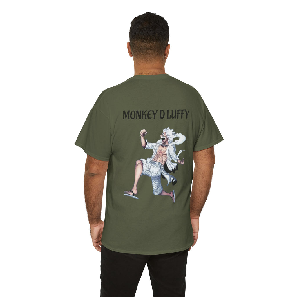 Anime T-Shirt - Monkey D Luffy Unisex Heavy Cotton Tee, Gift for Fans, Casual Style