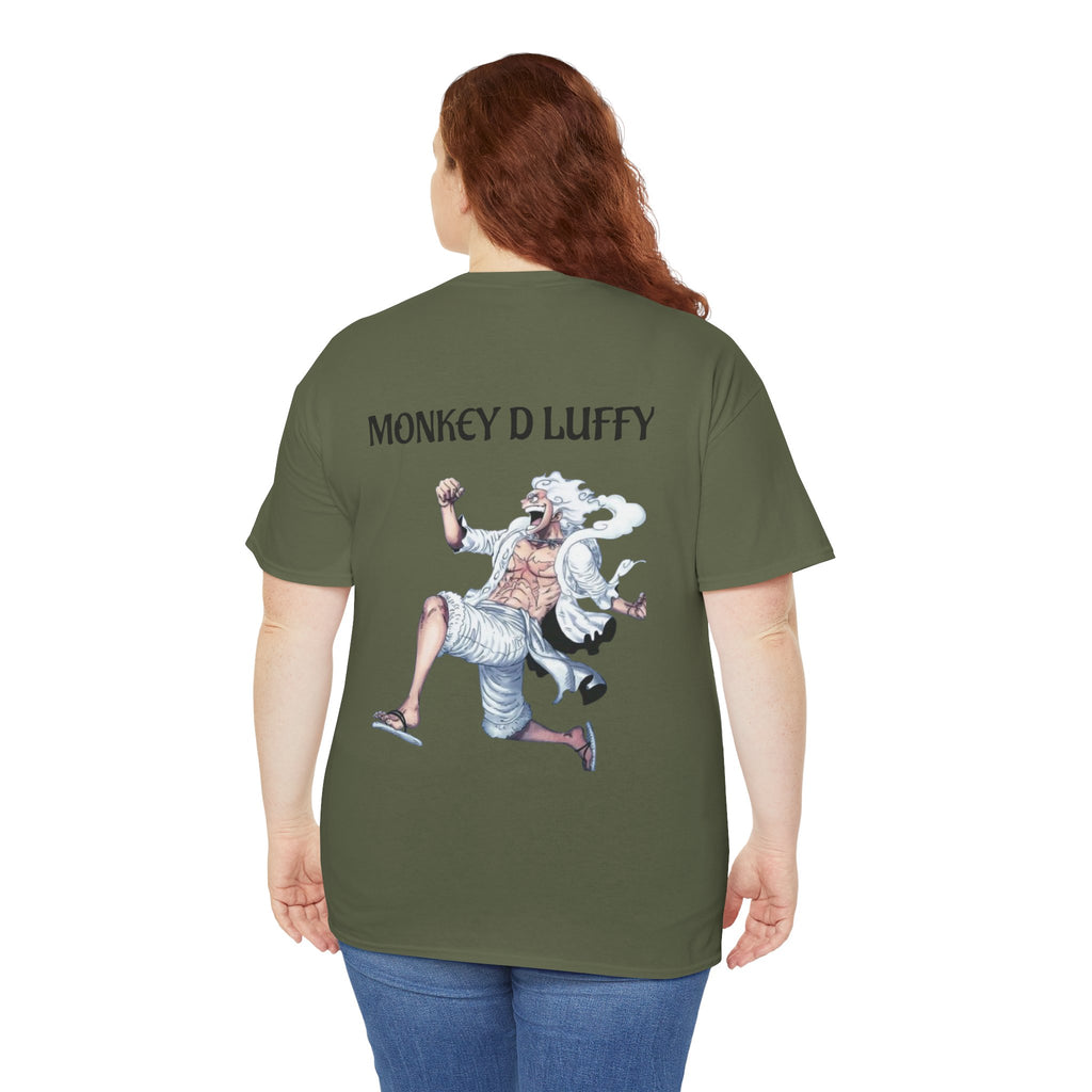 Anime T-Shirt - Monkey D Luffy Unisex Heavy Cotton Tee, Gift for Fans, Casual Style