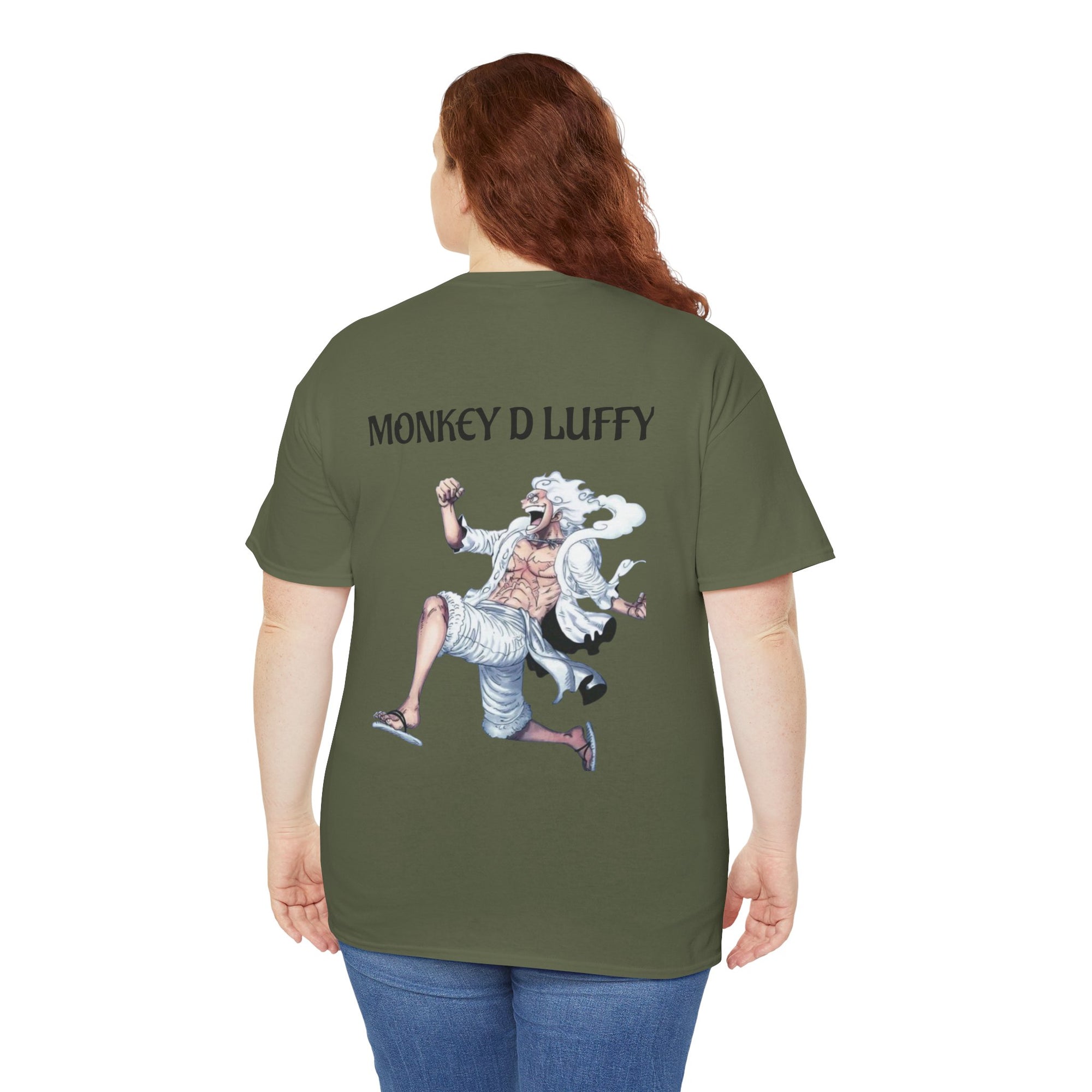 Anime T-Shirt - Monkey D Luffy Unisex Heavy Cotton Tee, Gift for Fans, Casual Style