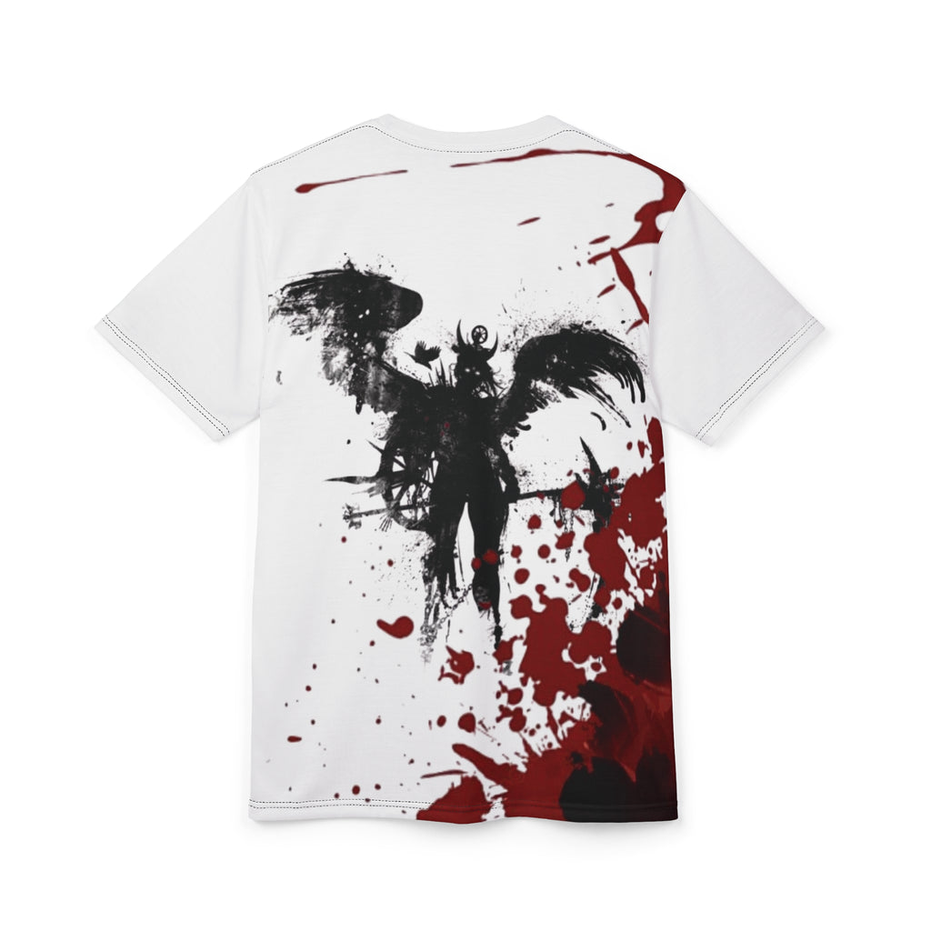 Blood Winged Reaper Tee – Unisex Cut & Sew