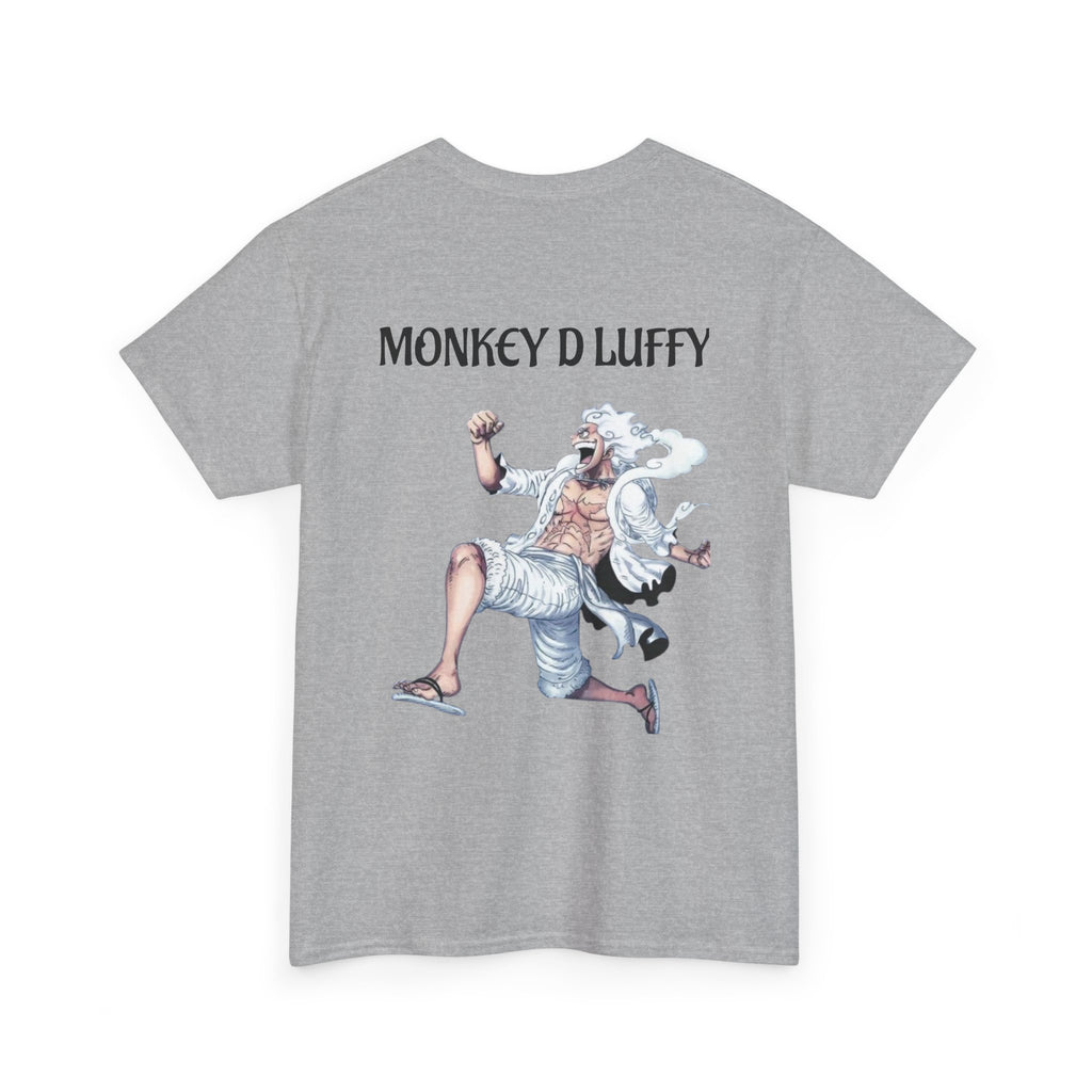 Anime T-Shirt - Monkey D Luffy Unisex Heavy Cotton Tee, Gift for Fans, Casual Style